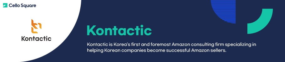 Kontactic, Kontactic is Korea's first and foremost Amazon consulting firm specializing in helping Korean companies become successful Amazon sellers