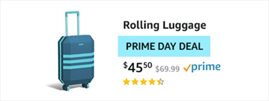 Rolling Luggage PRIME DAY DEAL