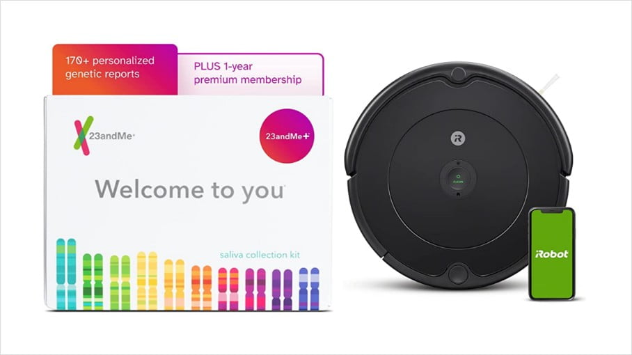 23andMe saliva collection kit, iRobot