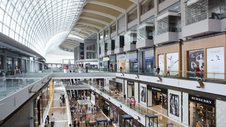 Offline shopping mall indoor