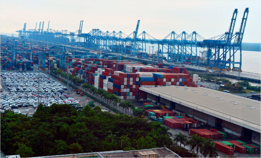 Cảng Klang Malaysia là cảng lớn thứ tư tại Đông Nam Á