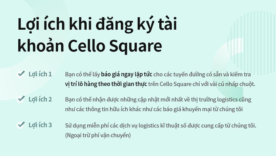 Lợi ích khi đăng ký tài khoản Cello Square
