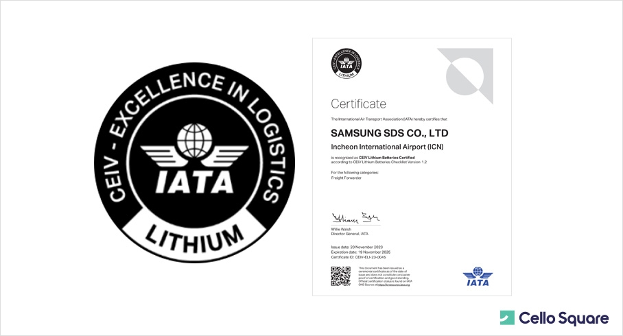 (Left) IATA CEIV Lit-Bat Certification Mark (Right) Letter of Certification