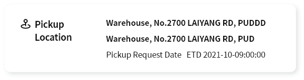 Pickup location