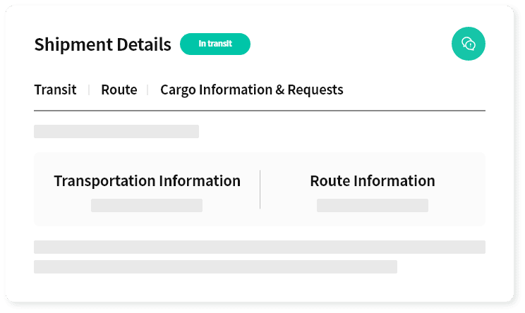 Shipment details