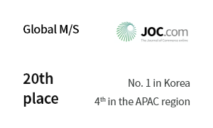 Global M/S 20th place No. 1 in Korea 5th in the APAC region JOC.com