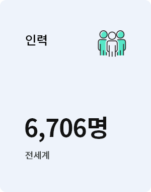 인력 5,650명 전세계