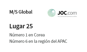 Global M/S 20th place No. 1 in Korea 5th in the APAC region JOC.com